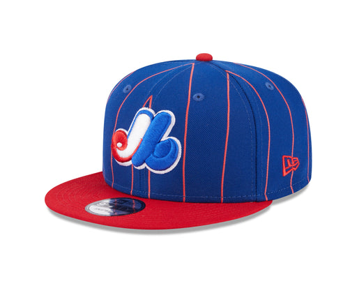 Montreal Expos MLB New Era Men's Royal Blue 9Fifty Cooperstown Vintage Pinstripe Snapback