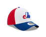 Montreal Expos MLB New Era Men's Tricolor 39Thirty Team Classic Stretch Fit Hat