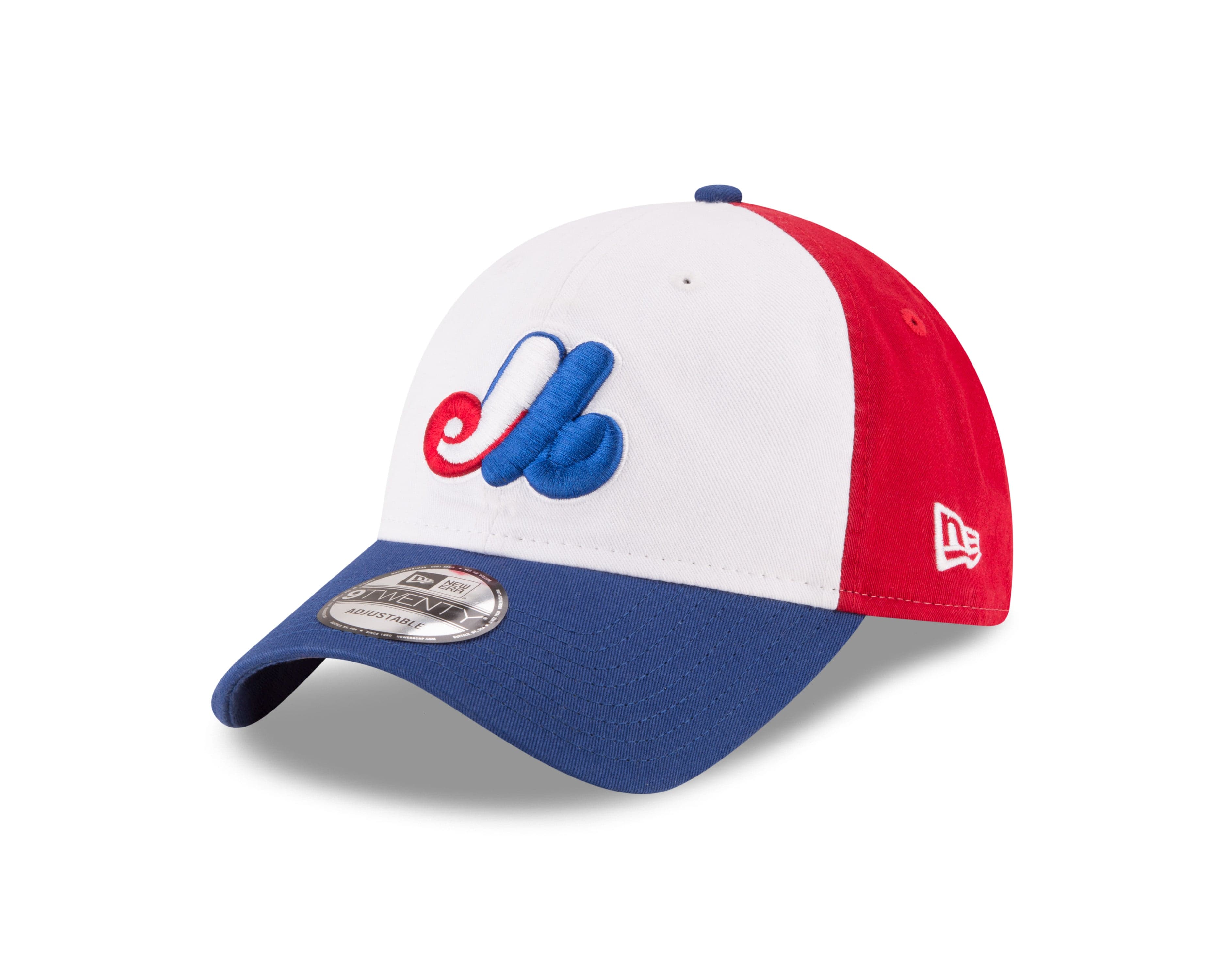 Montreal Expos MLB New Era Men's Tricolor 9Twenty Cooperstown Adjustable Hat