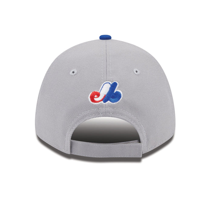 Montreal Expos MLB New Era Youth Grey/Royal Blue 9Forty Two Tone Adjustable Hat