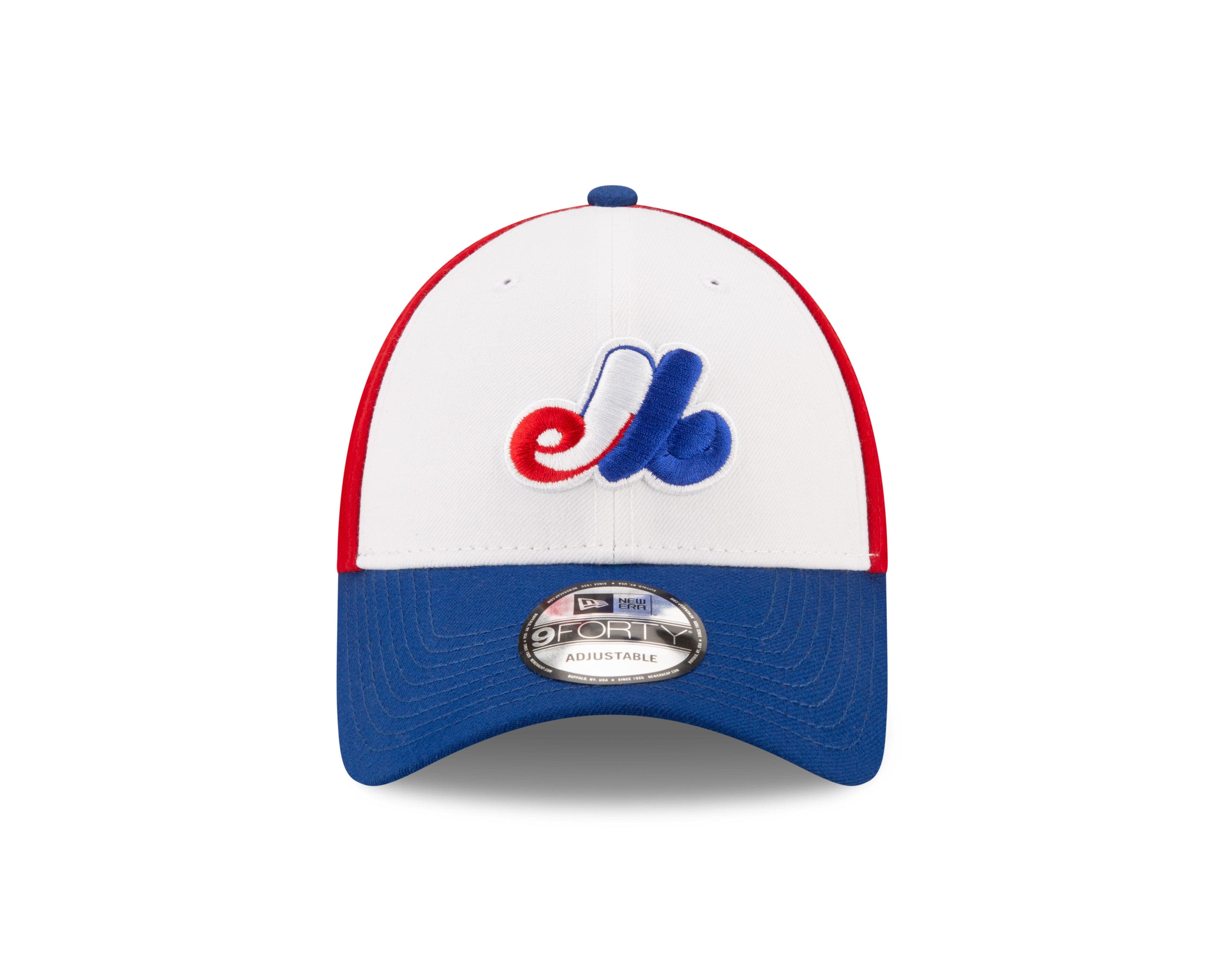 Montreal Expos MLB New Era Youth Tricolor 9Forty Pinch Hitter Adjustable Hat