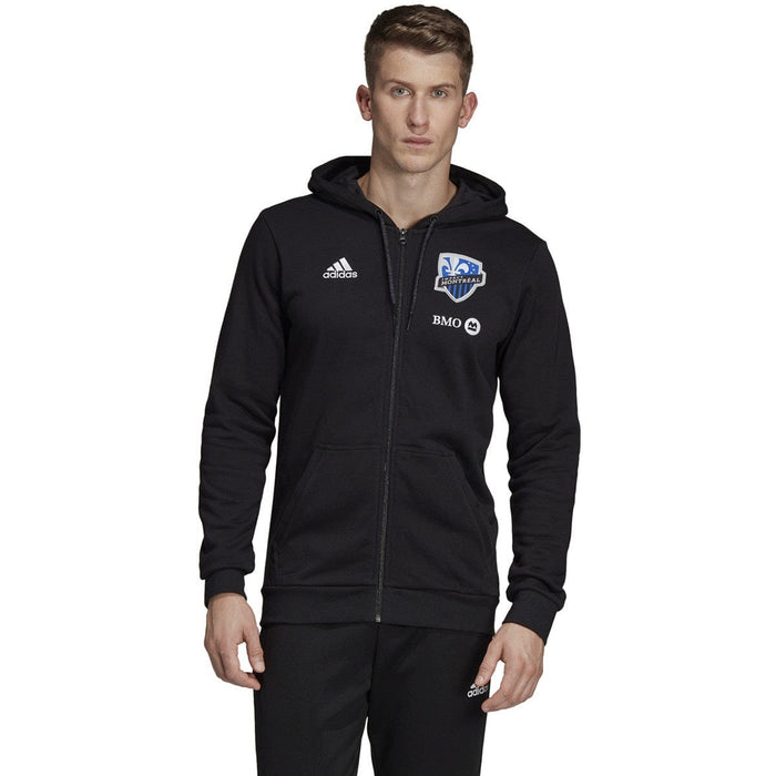 Montreal Impact MLS Adidas Men's Black Full Zip Hoodie