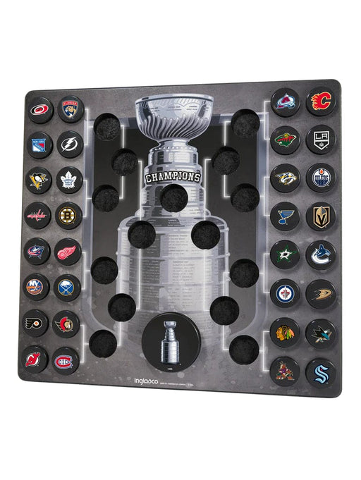 NHL Inglasco Official Stanley Cup Bracket Mini Puck Wall Plaque