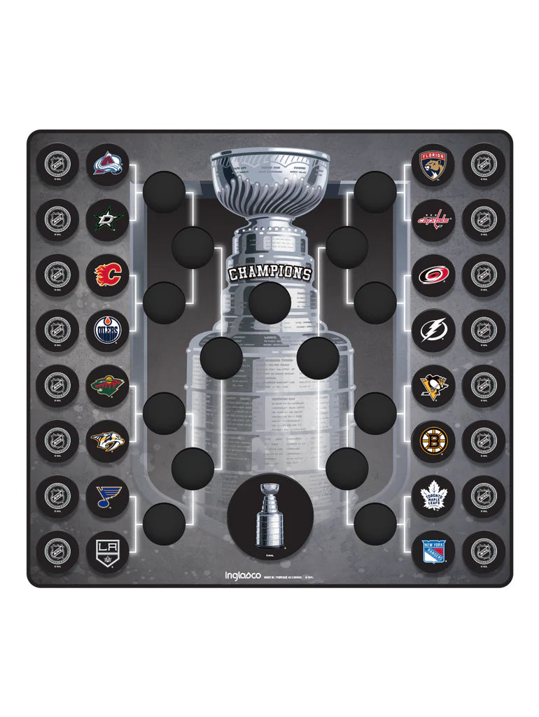 NHL Inglasco Official Stanley Cup Bracket Mini Puck Wall Plaque