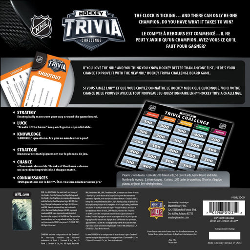 NHL Masterpieces All Teams Trivia Game