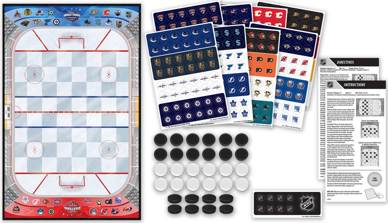 NHL Masterpieces League Checkers Game