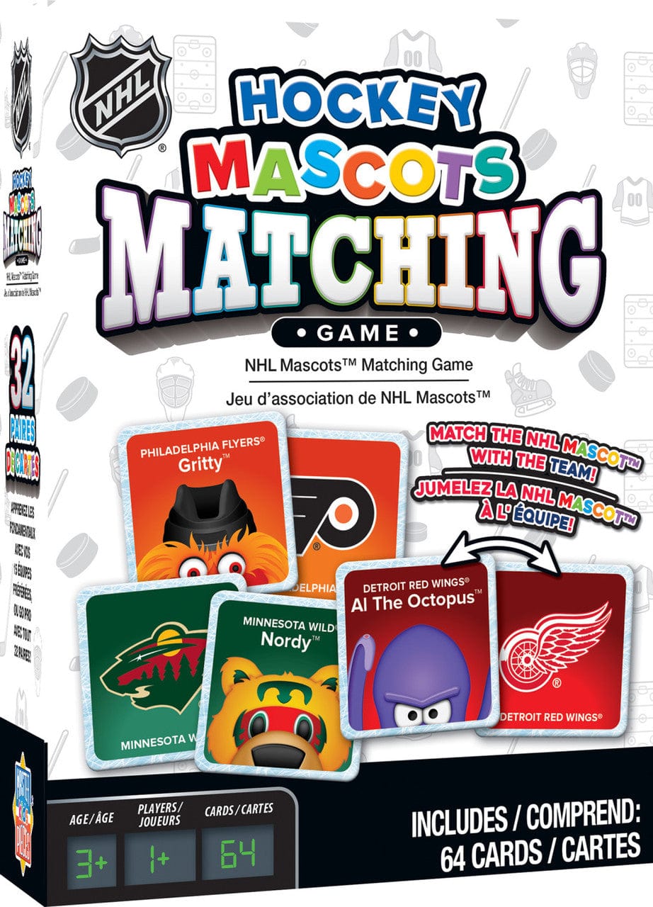 NHL Masterpieces Mascots Matching Game