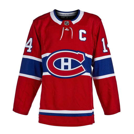 Nick Suzuki Montreal Canadiens NHL Adidas Men's Red Primegreen Authentic Pro Stitched Jersey