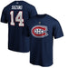 Nick Suzuki Montreal Canadiens NHL Fanatics Branded Men's Navy Authentic T Shirt