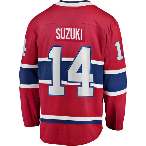 Nick Suzuki Montreal Canadiens NHL Fanatics Branded Men's Red Breakaway Jersey