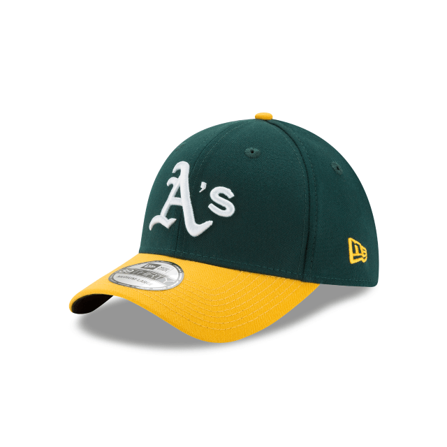 Oakland Athletics MLB New Era Men's Green/Yellow 39Thirty Team Classic Stretch Fit Hat