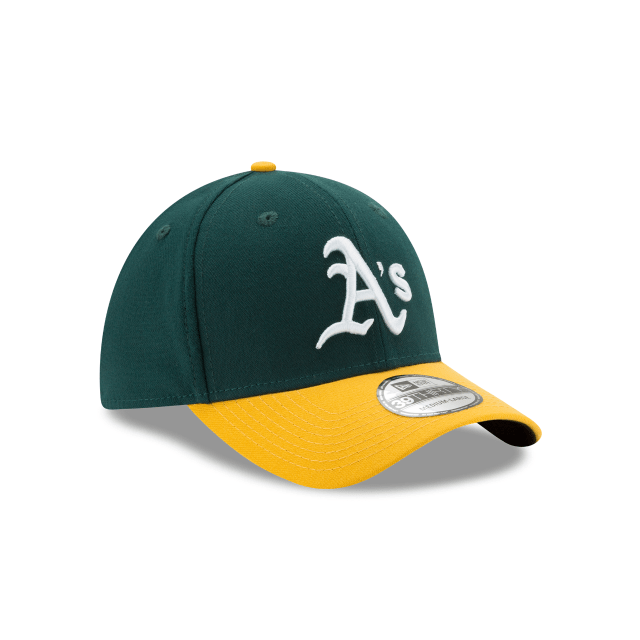 Oakland Athletics MLB New Era Men's Green/Yellow 39Thirty Team Classic Stretch Fit Hat