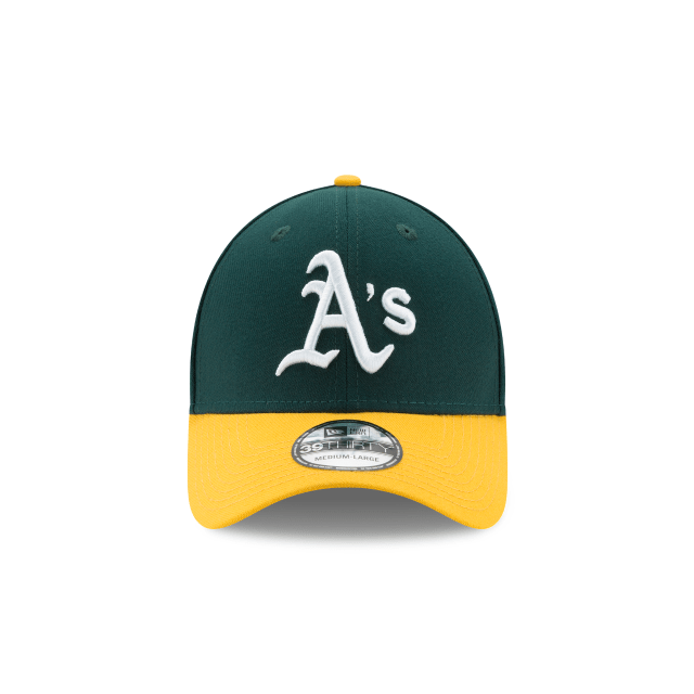 Oakland Athletics MLB New Era Men's Green/Yellow 39Thirty Team Classic Stretch Fit Hat