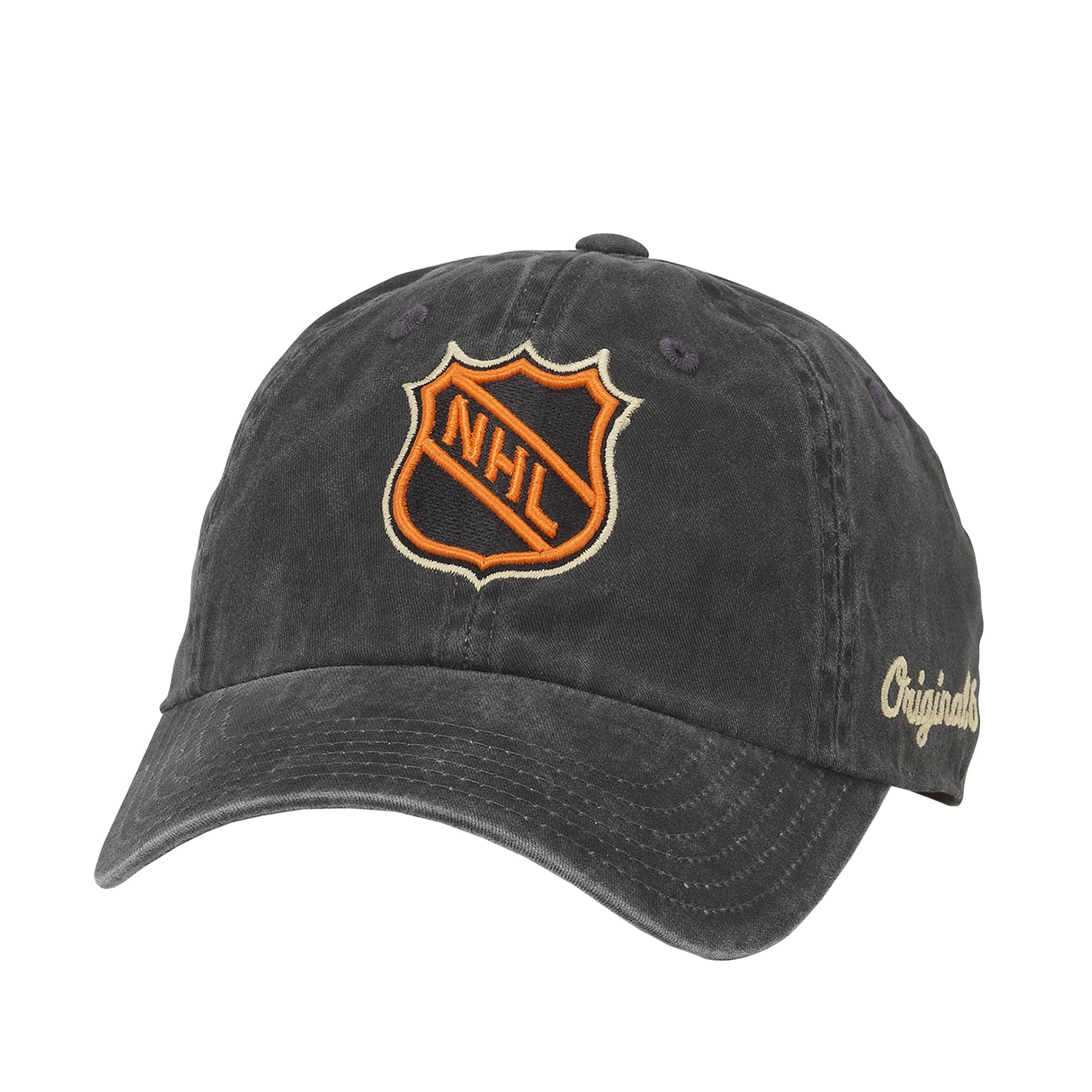 Original Six NHL American Needle Men's Grey New Raglan Adjustable Hat