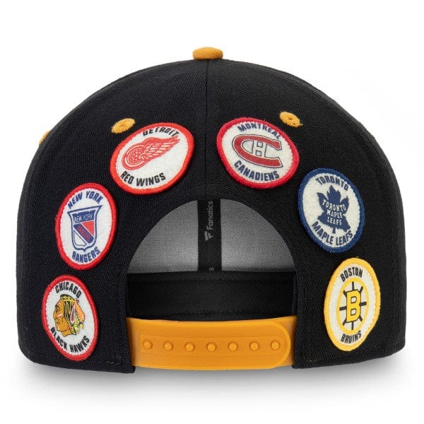 Original Six NHL Fanatics Branded Men's Black Vintage Snapback