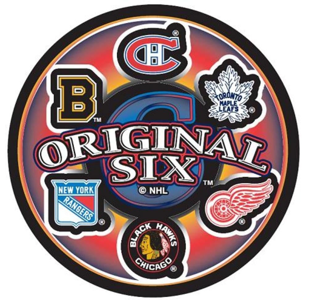 Original Six NHL Inglasco Retro Hockey Puck