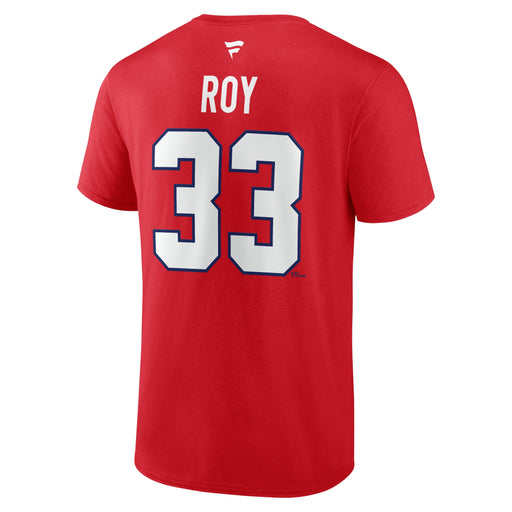 Patrick Roy Montreal Canadiens NHL Fanatics Branded Men's Red Alumni Authentic T-Shirt