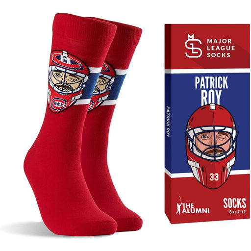 Patrick Roy Montreal Canadiens NHL Major League Socks Men's Red Alumni Crew Socks