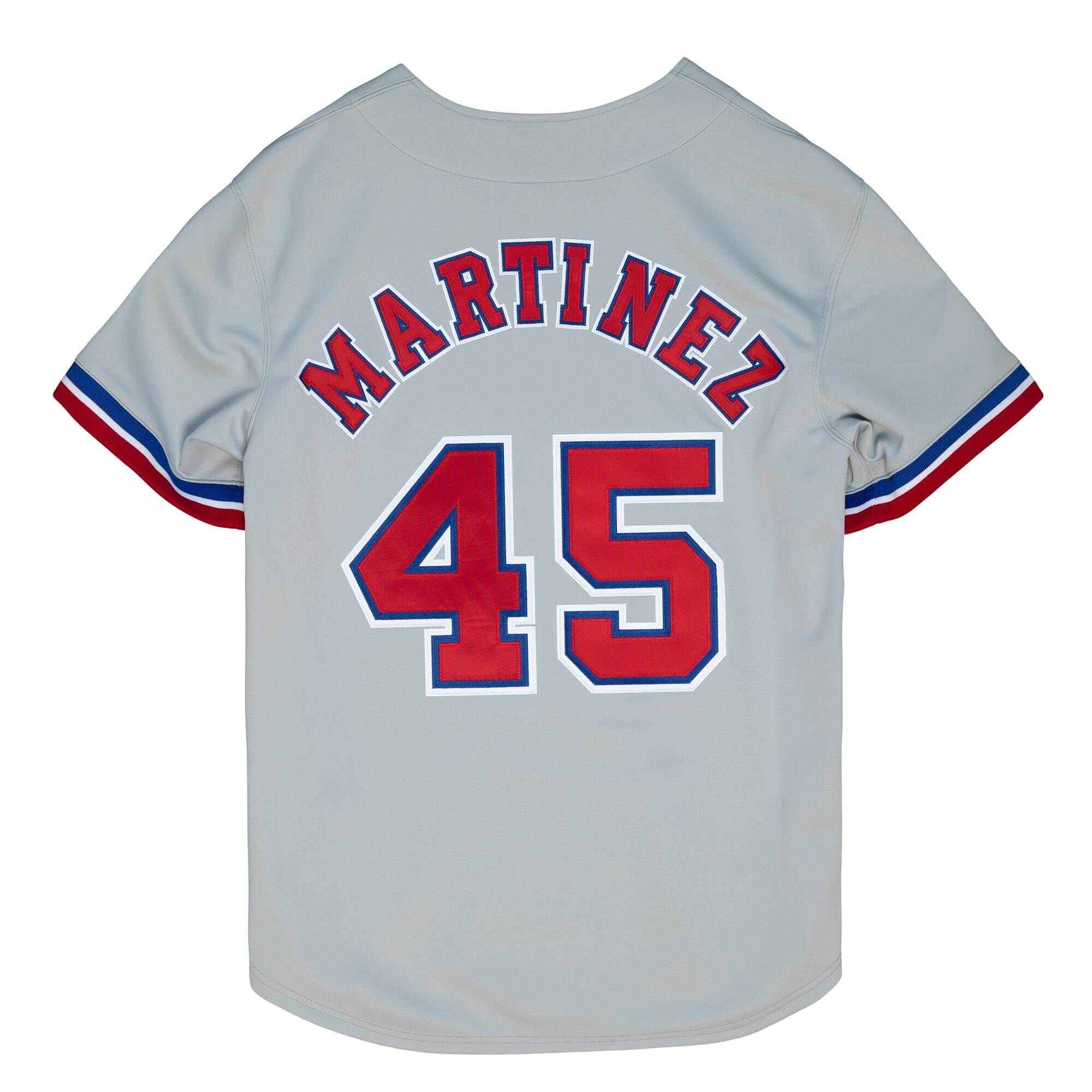 Pedro Martinez Montreal Expos MLB Mitchell & Ness Men's Grey 1997 Authentic Jersey