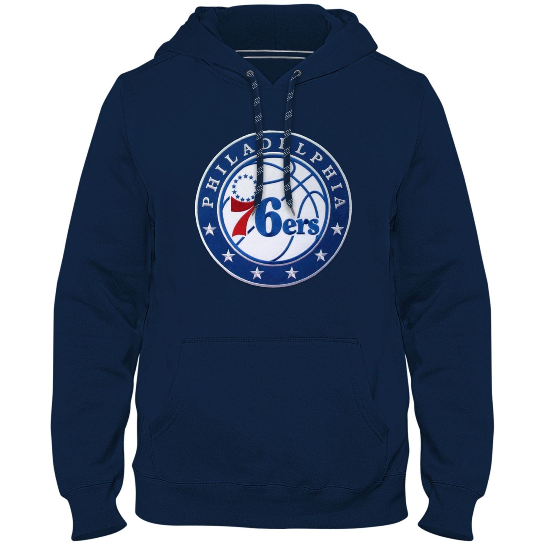 Philadelphia 76ers NBA Bulletin Men's Navy Express Twill Logo Hoodie