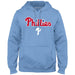 Philadelphia Phillies MLB Bulletin Men's Light Blue Express Twill Logo Hoodie