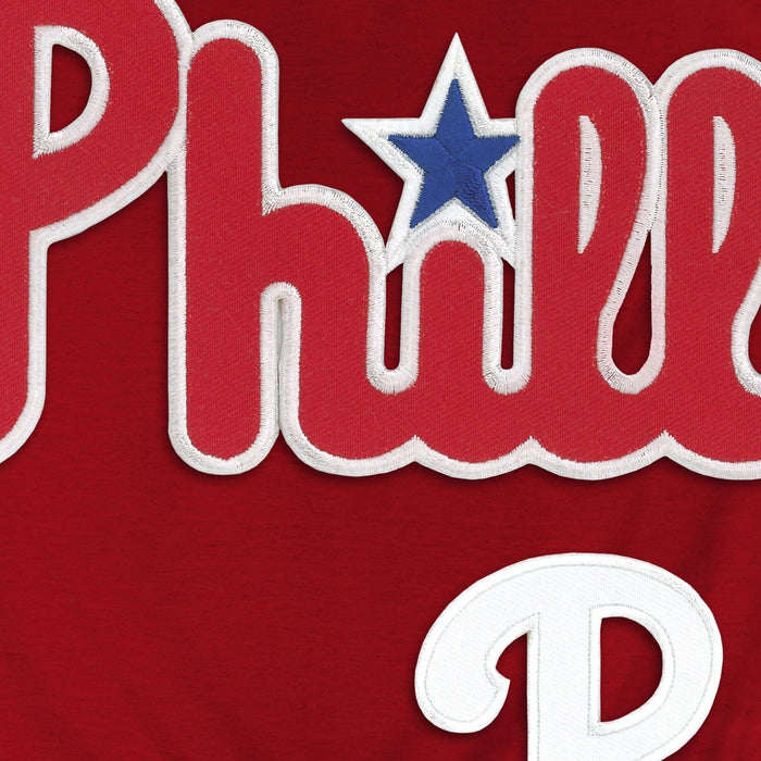 Philadelphia Phillies MLB Bulletin Men's Red Express Twill Logo Hoodie
