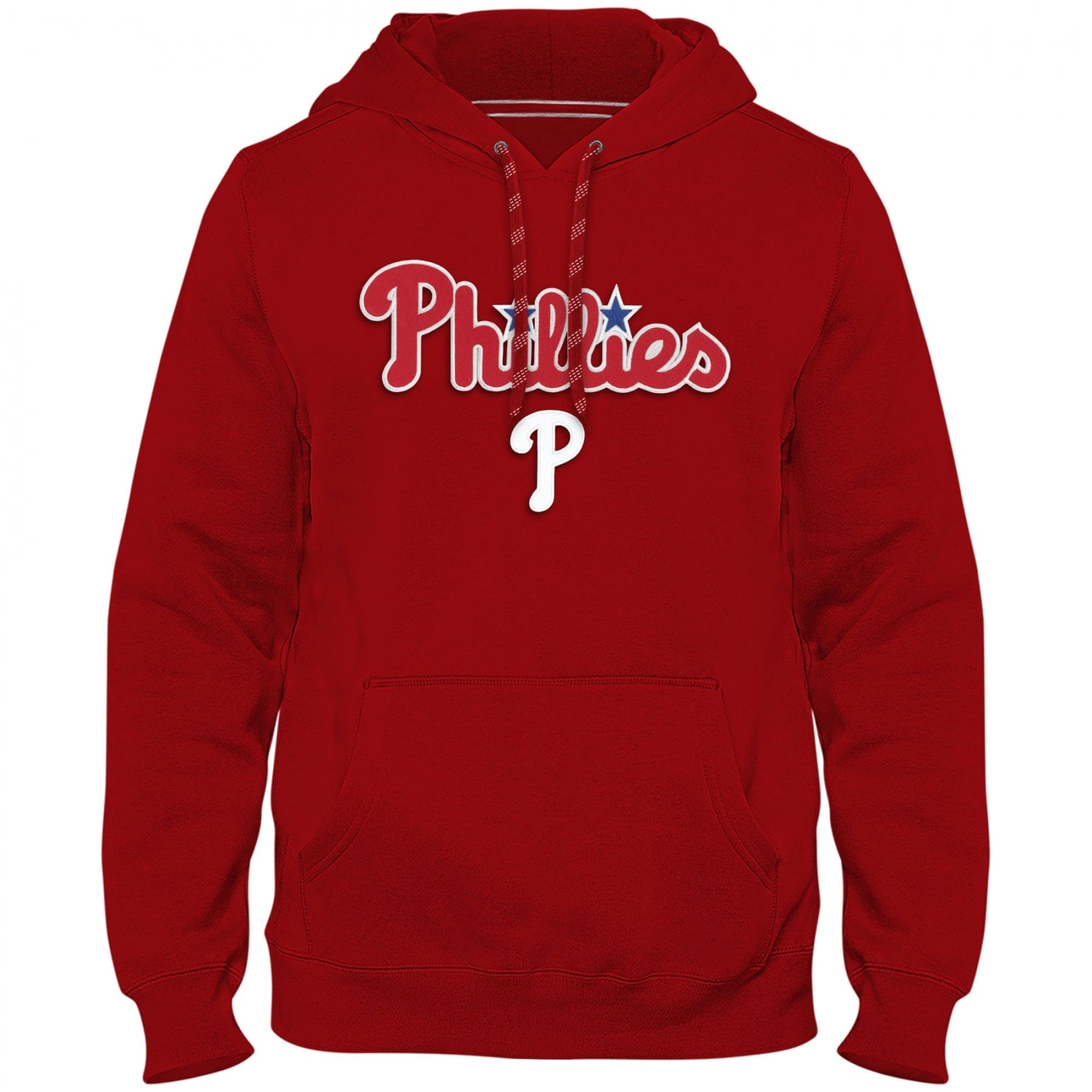 Philadelphia Phillies MLB Bulletin Men's Red Express Twill Logo Hoodie