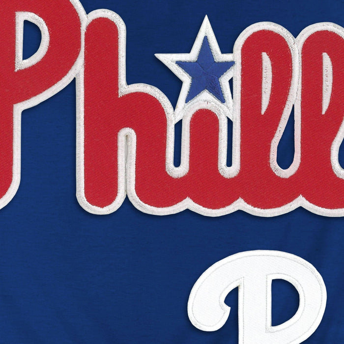 Philadelphia Phillies MLB Bulletin Men's Royal Blue Express Twill Logo Hoodie