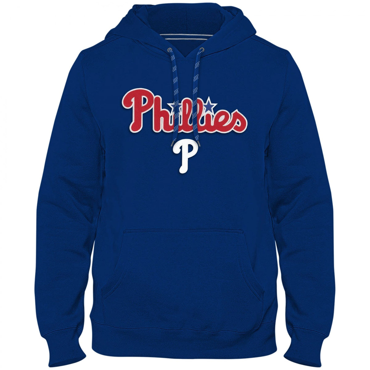 Philadelphia Phillies MLB Bulletin Men s Royal Blue Express Twill Logo Hoodie