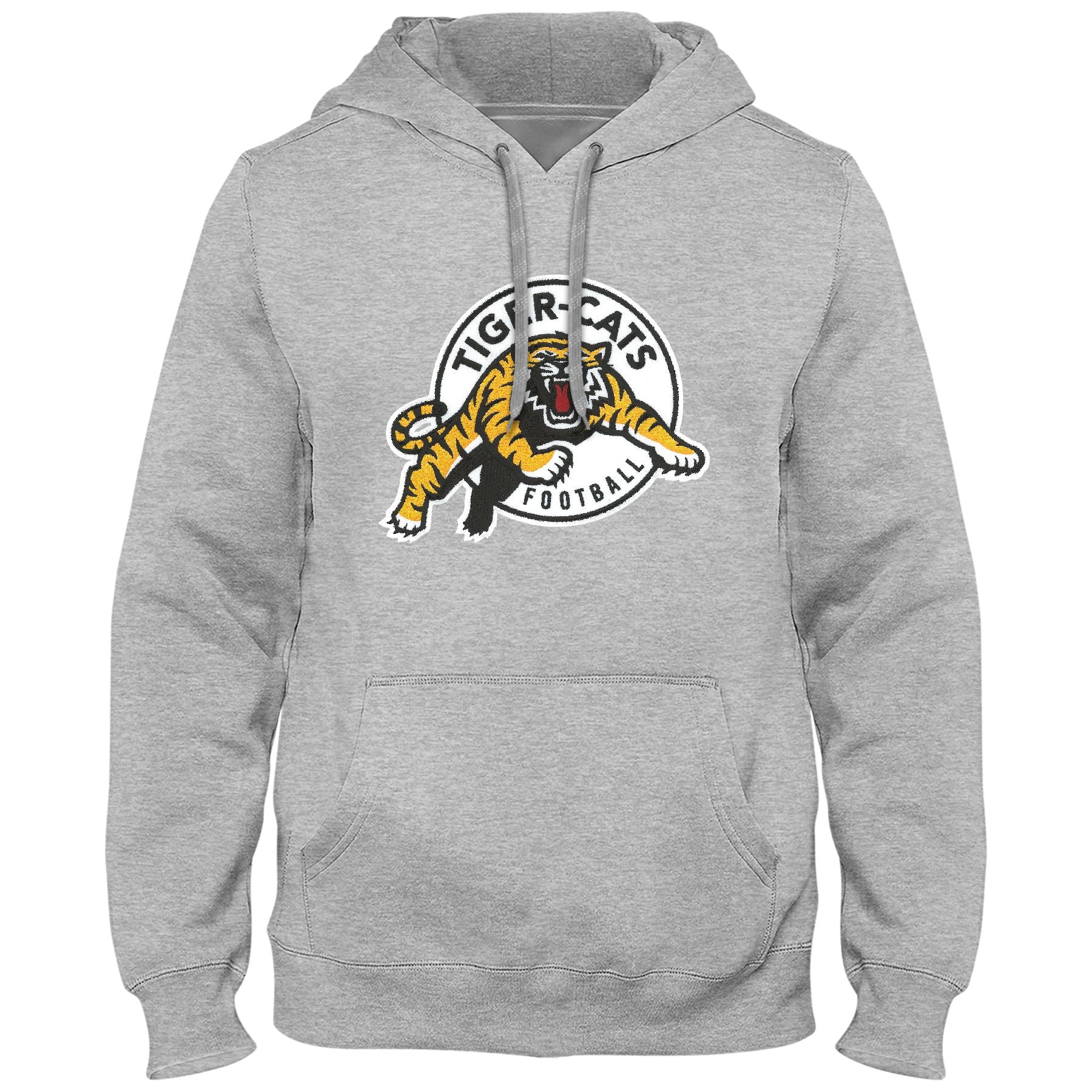 Hamilton Tiger-Cats CFL Bulletin Men's Athletic Grey Express Twill Logo Hoodie