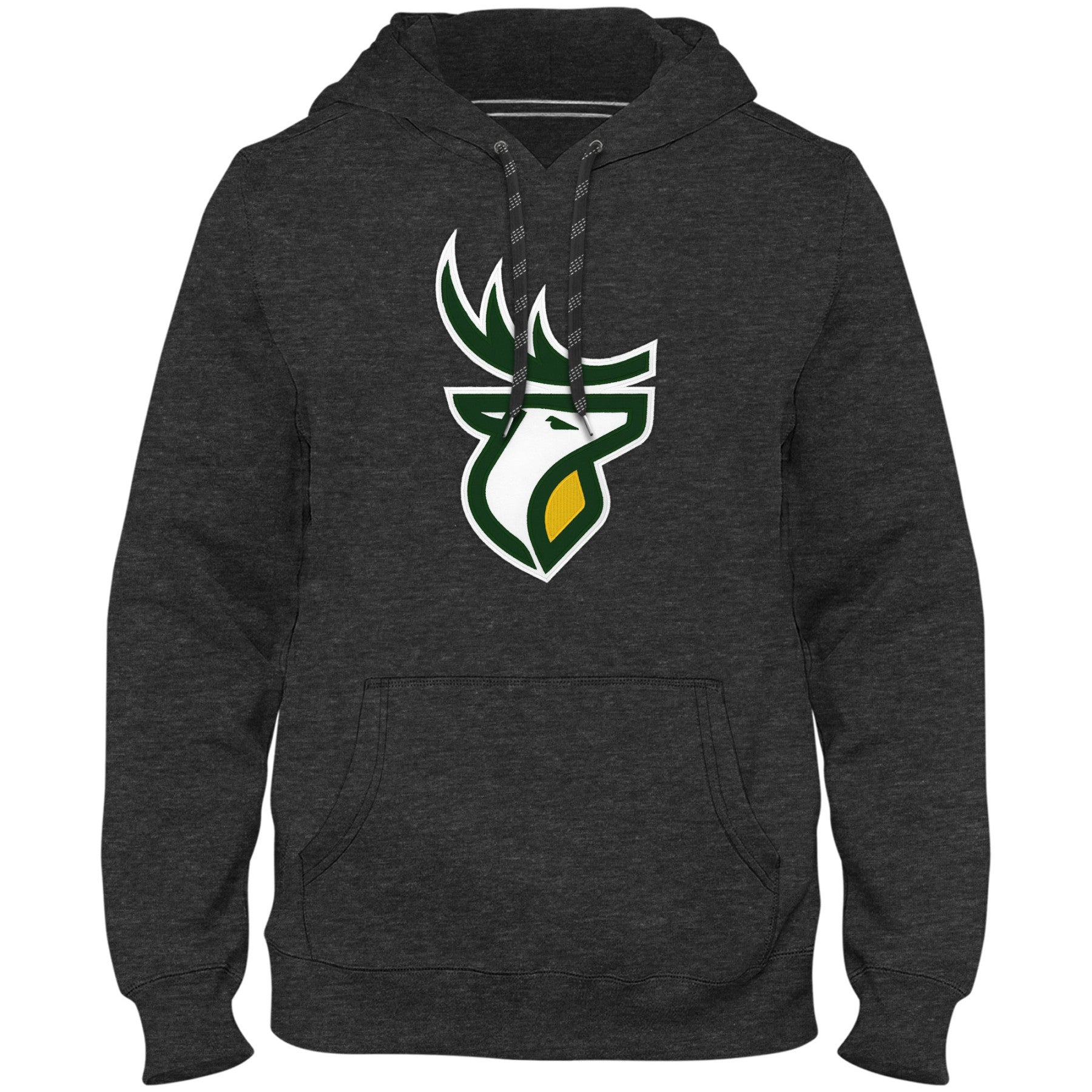 Edmonton Elks CFL Bulletin Men's Charcoal Express Twill Logo Hoodie