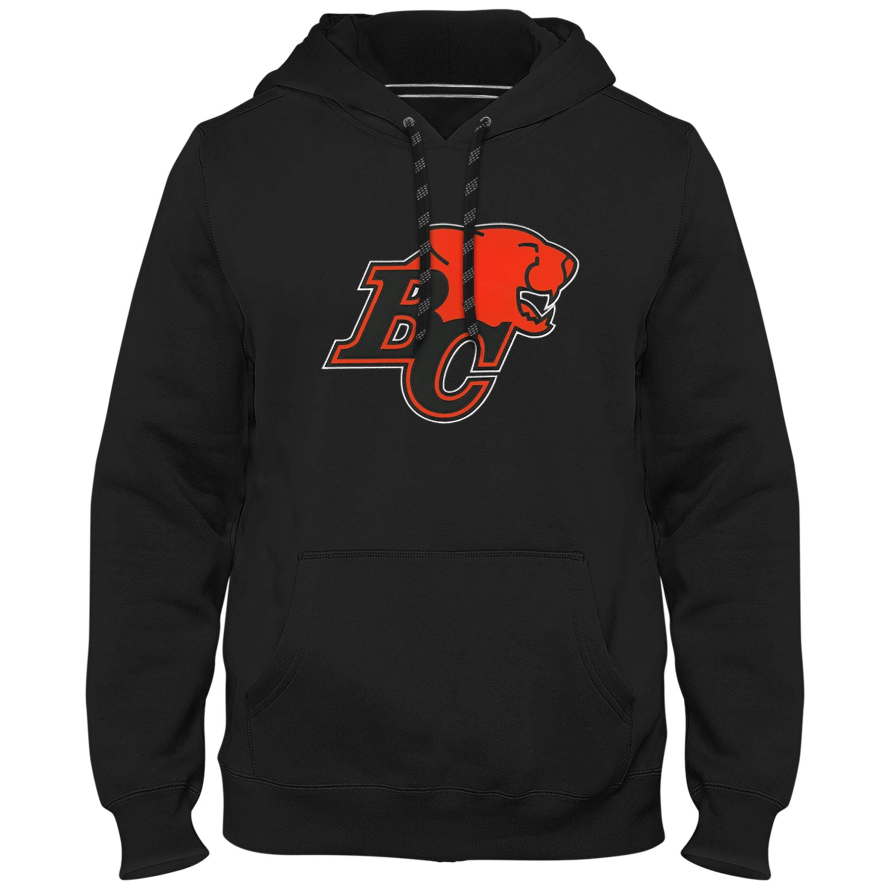 Sweat à capuche noir avec logo en sergé Express pour hommes, BC Lions CFL Bulletin