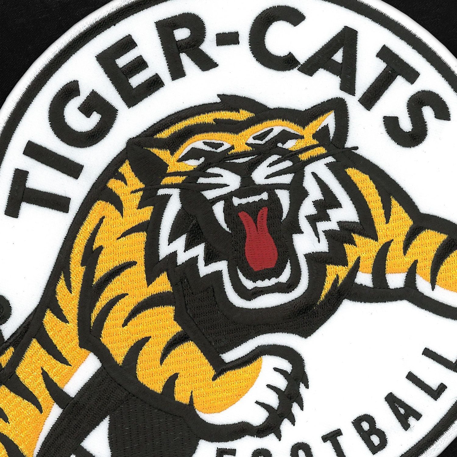 Chandail à capuchon noir à logo en sergé Express pour hommes, Tiger-Cats de Hamilton, CFL Bulletin