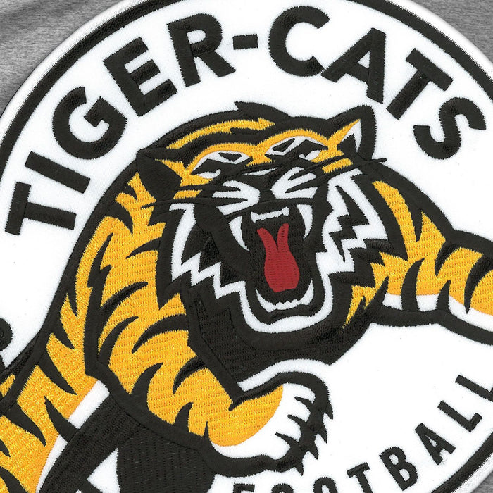 Hamilton Tiger-Cats CFL Bulletin Men's Athletic Grey Express Twill Logo Hoodie