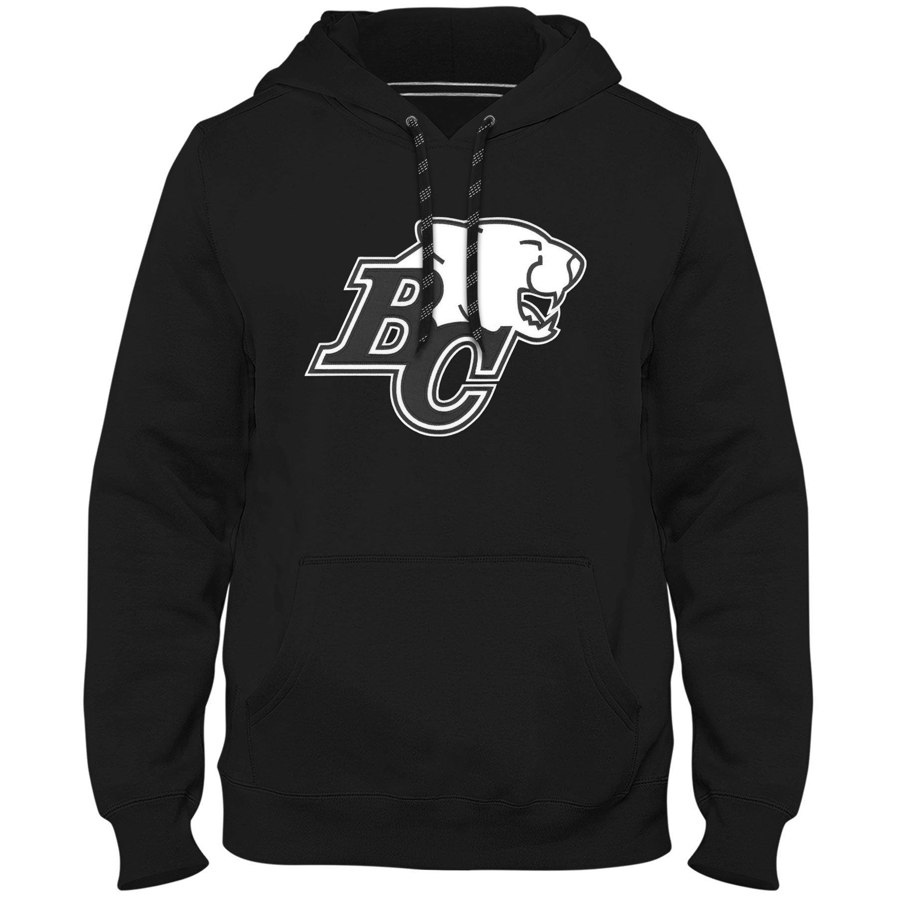 B.C Lions CFL Bulletin Men's Black Shadow Express Twill Logo Hoodie