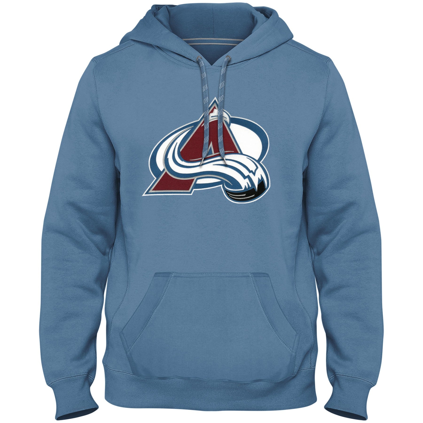 Colorado Avalanche NHL Bulletin Sweat à capuche bleu clair avec logo en sergé pour hommes