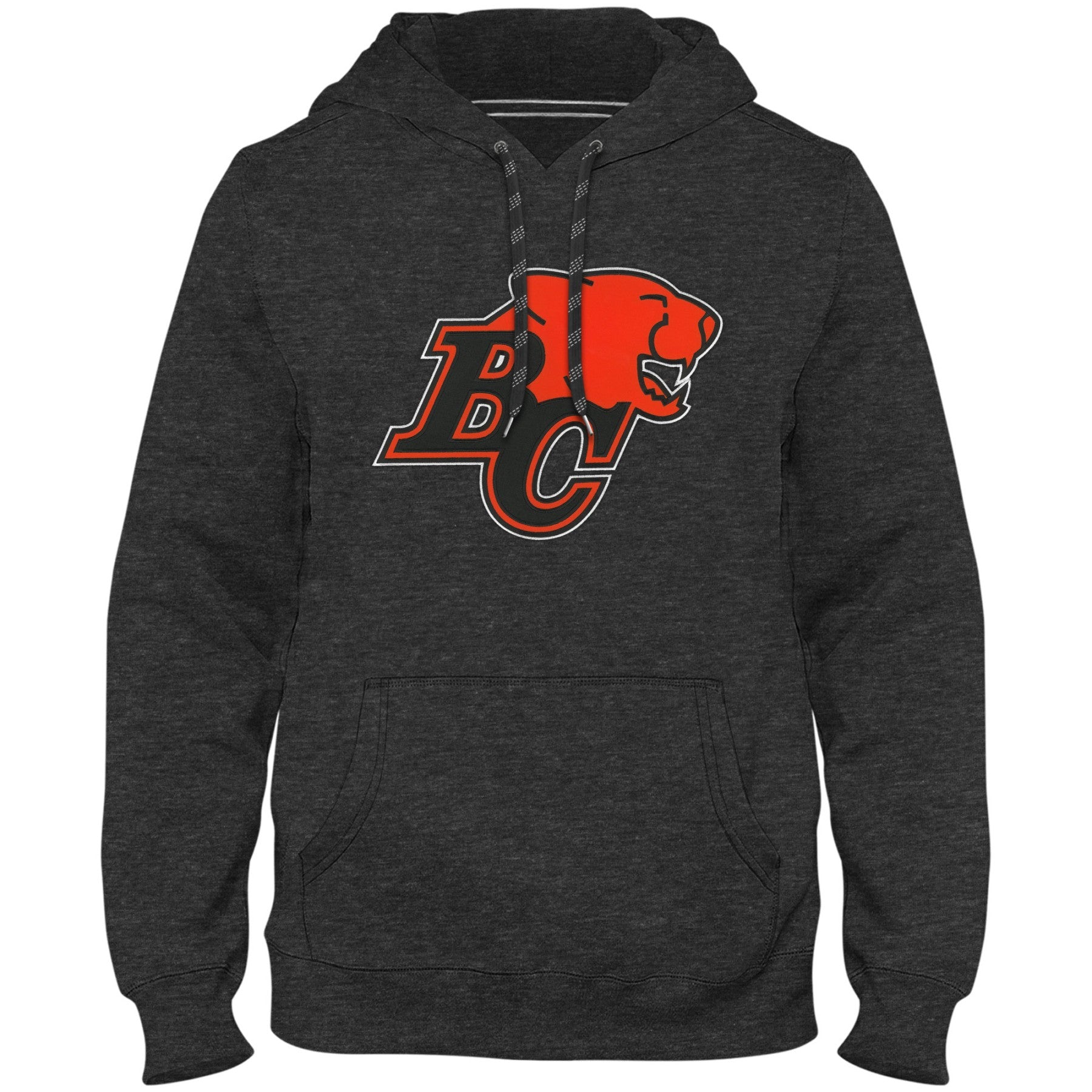 B.C Lions CFL Bulletin Men's Charcoal Express Twill Logo Hoodie