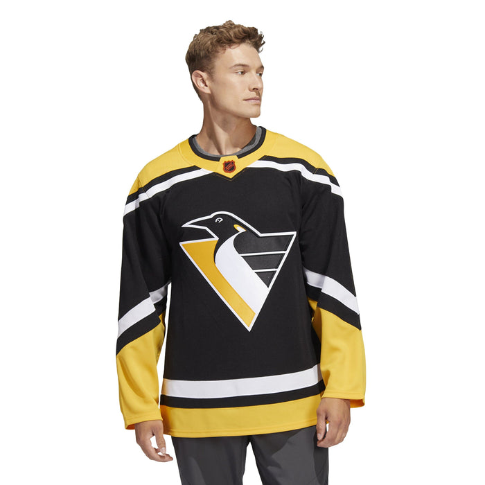 Pittsburgh Penguins Yellow Men's Adidas Authentic Practice Jersey