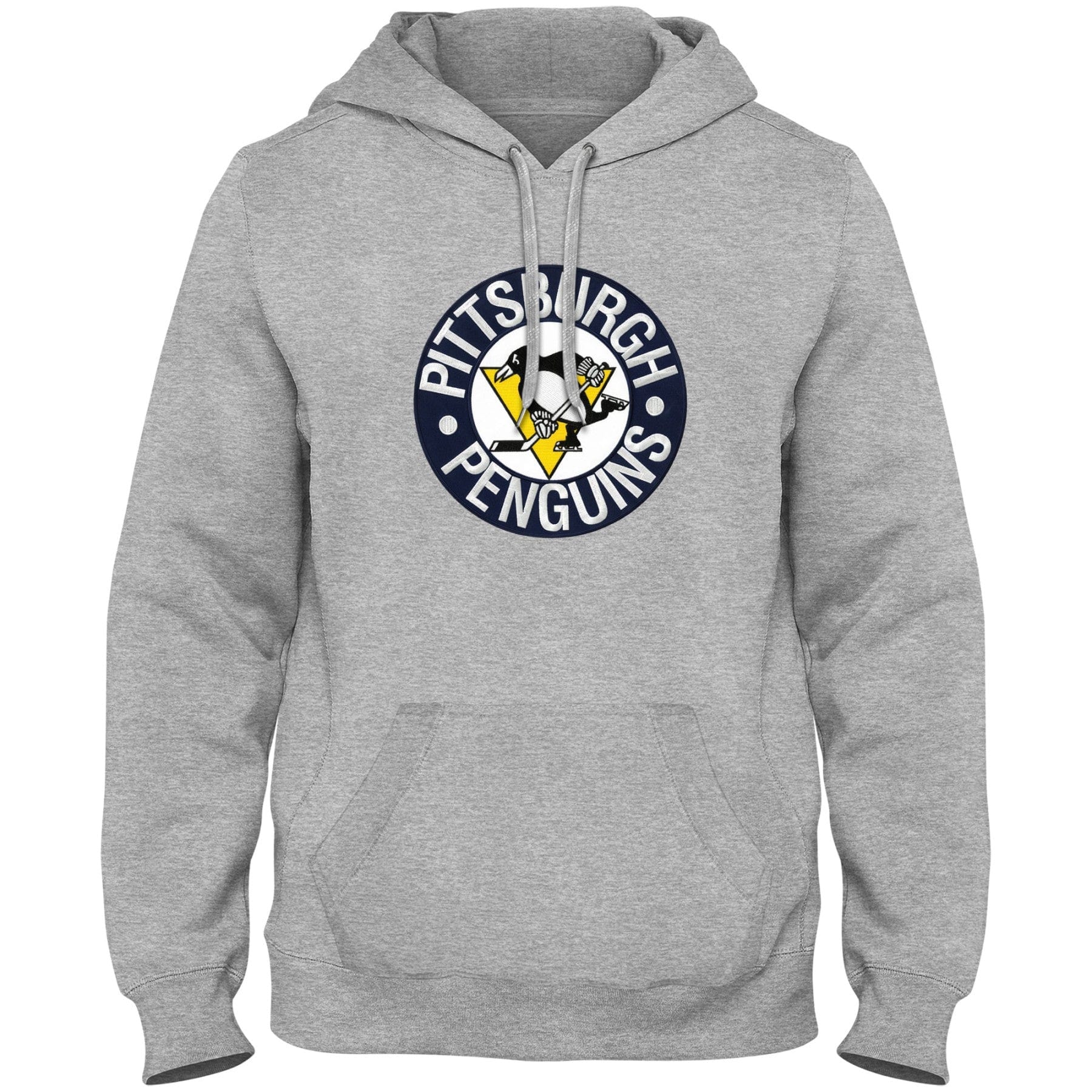 Pittsburgh Penguins NHL Bulletin Men's Athletic Grey Express Twill Logo Hoodie