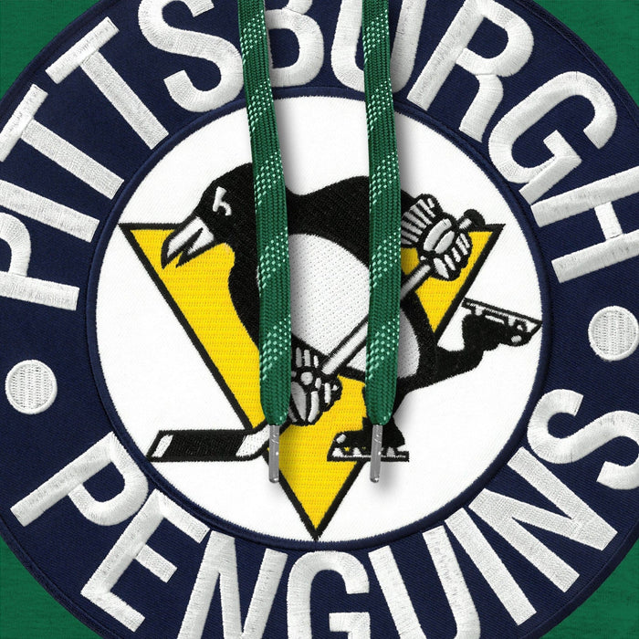 Pittsburgh Penguins NHL Bulletin Men's Green Express Twill Logo Hoodie