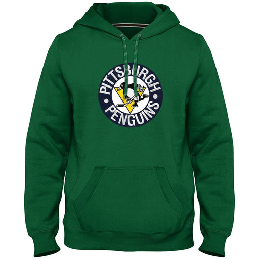 Pittsburgh Penguins NHL Bulletin Men's Green Express Twill Logo Hoodie