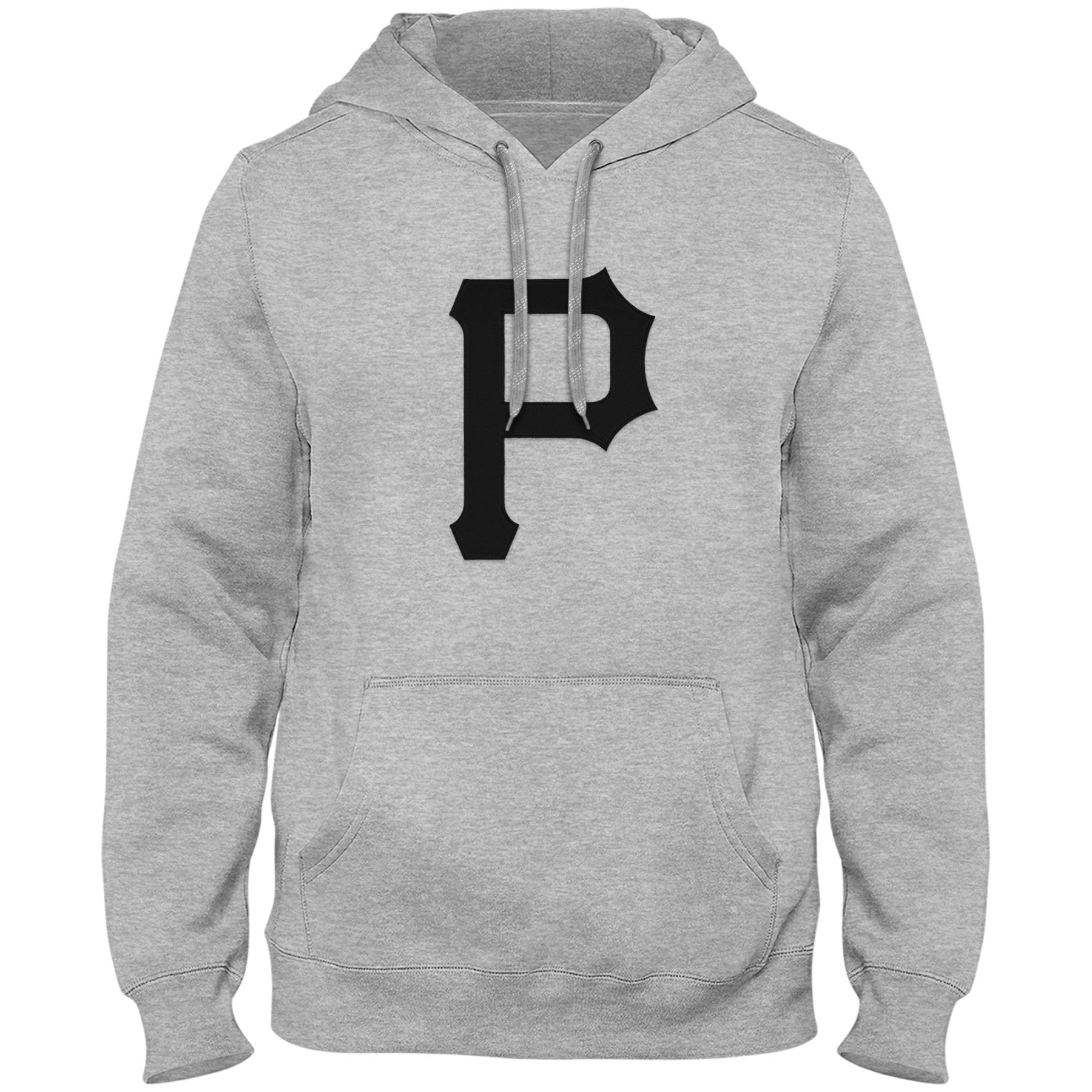 Pittsburgh Pirates MLB Bulletin Men's Athletic Grey Express Twill Logo Hoodie