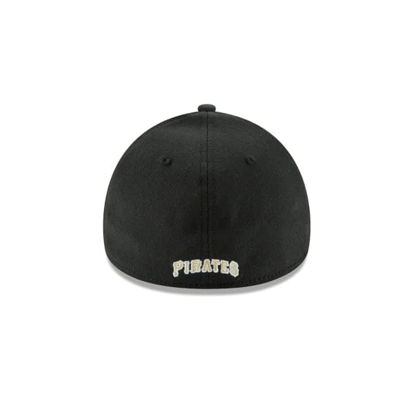 Pittsburgh Pirates MLB New Era Men's Black 39Thirty Team Classic Stretch Fit Hat