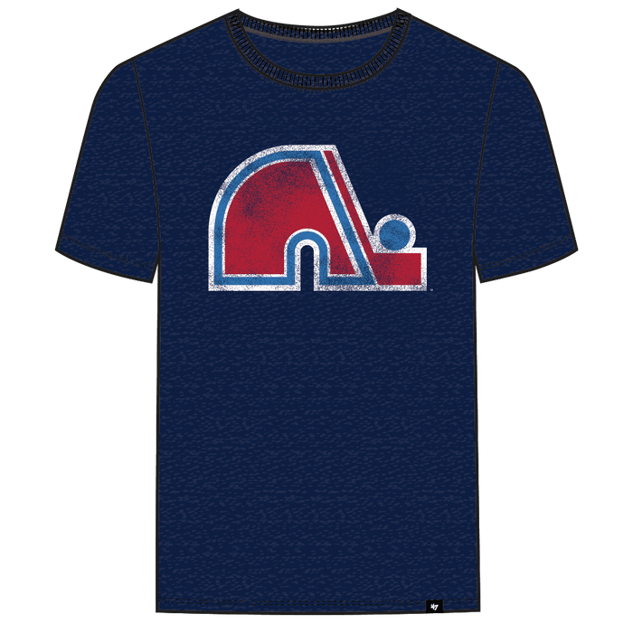 Quebec Nordiques NHL 47 Brand Men's Navy Imprint Fan T-Shirt