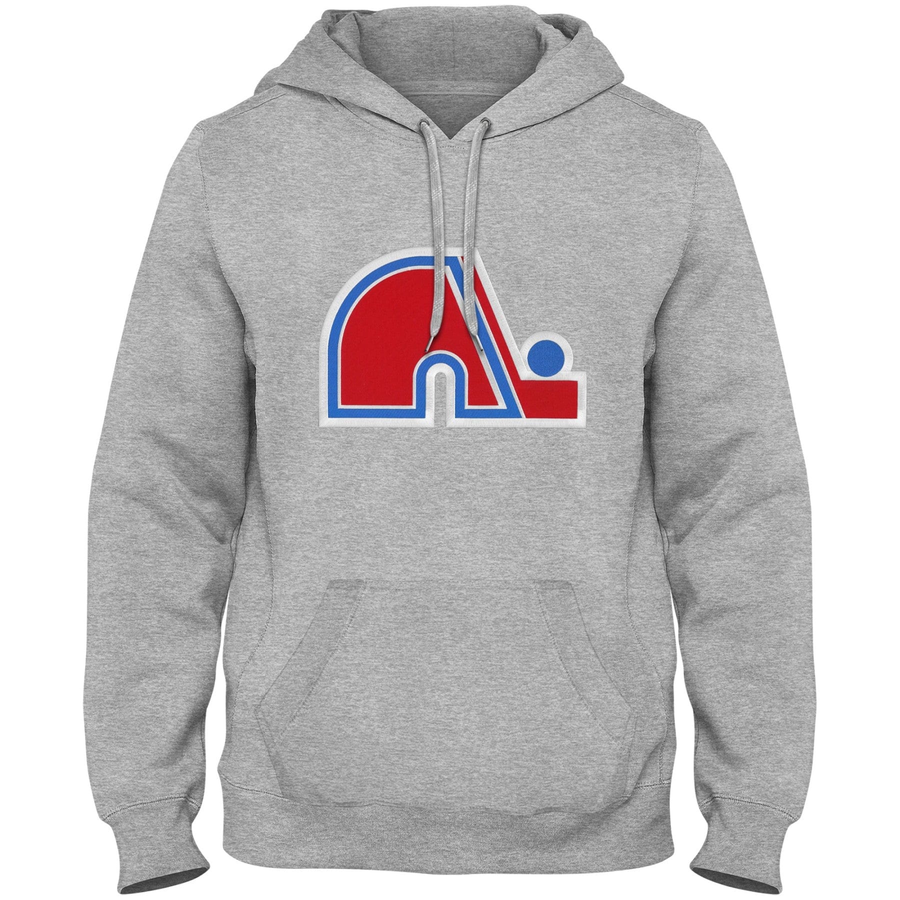 Quebec Nordiques NHL Bulletin Men's Athletic Grey Express Twill Logo Hoodie