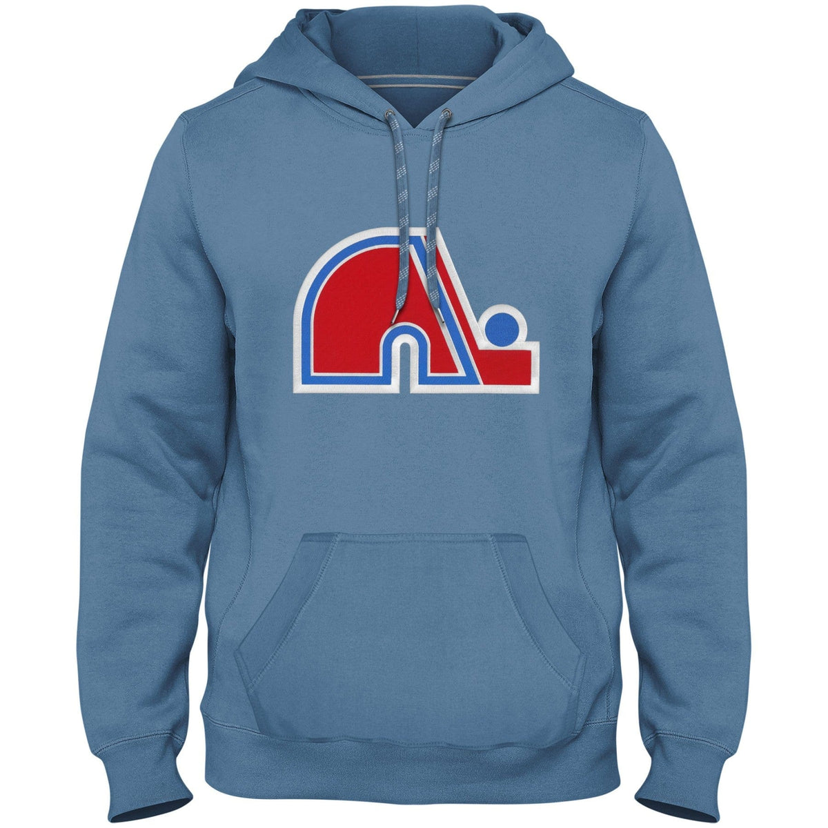 Quebec Nordiques NHL Bulletin Men's Light Blue Express Twill Logo Hood