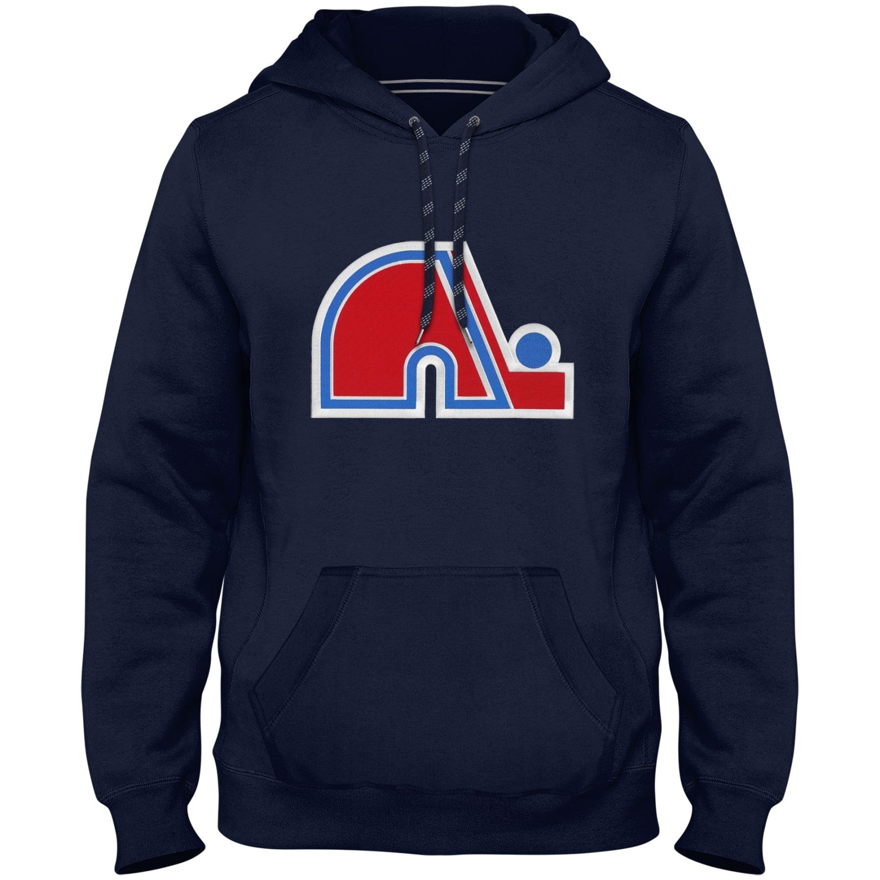 Quebec Nordiques NHL Bulletin Men's Navy Express Twill Logo Hoodie