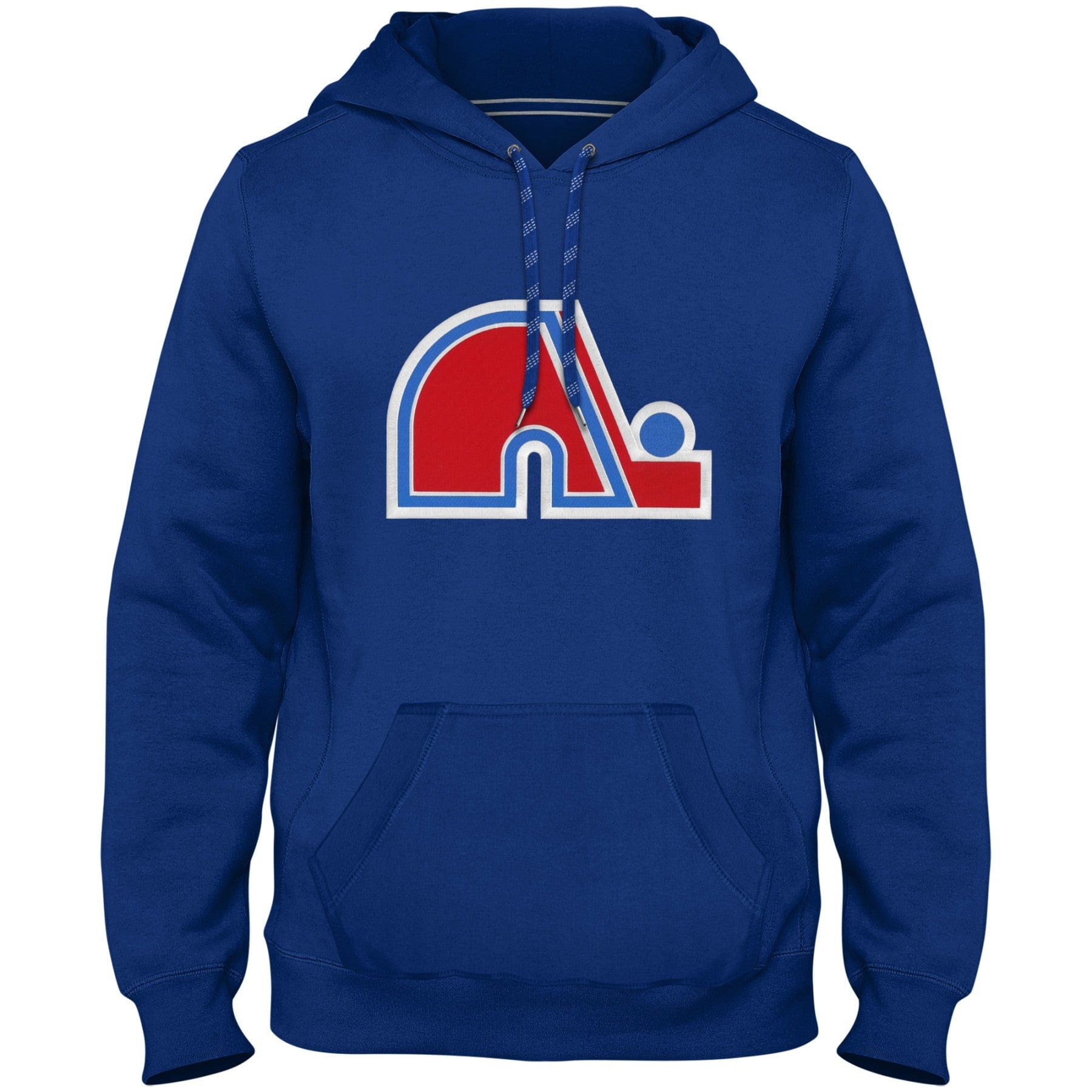 Quebec Nordiques NHL Bulletin Men's Royal Blue Express Twill Logo Hoodie