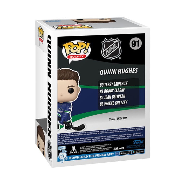 Quinn Hughes Vancouver Canucks NHL Funko POP Vinyl Figure