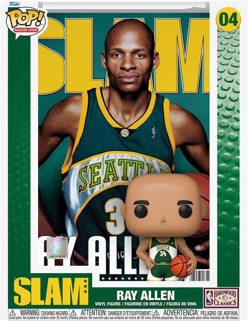 Ray Allen Seattle Supersonics NBA Funko Slam Cover POP Vinyl Figure